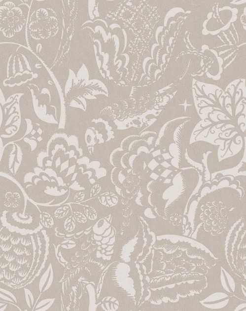Boras Tapeter 9648W Wiener Werkstatte Wundervogel Beige - mural rajskie roślinny