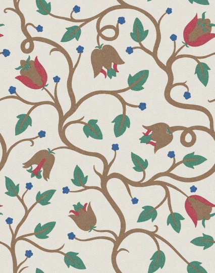 Boras Tapeter 9642W Wiener Werkstatte Mekka Multi - mural roślinny