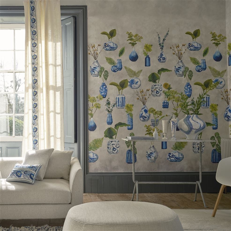 Designers Guild PDG1204/01 Pottery Studio Kawana Delft - mural w wazony