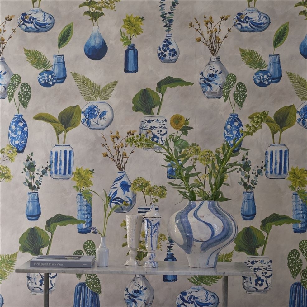Designers Guild PDG1204/01 Pottery Studio Kawana Delft - mural w wazony