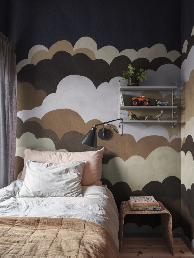 Rebel Walls R19976 Family Fun Fun Clouds Night - mural dziecięcy w chmury