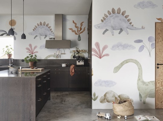 Rebel Walls R19969 Family Fun Dinosaur Oasis Multi - mural dziecięcy w dinozaury