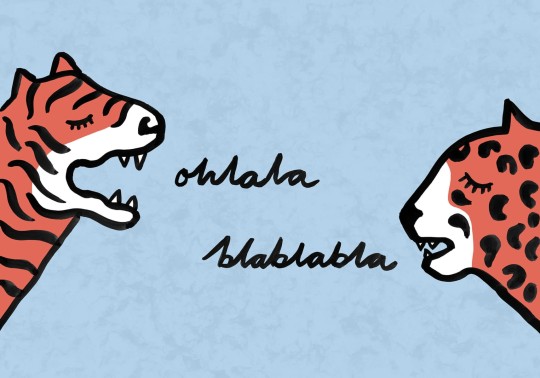 Rebel Walls R20622 Family Fun Cat Talk Light Blue - mural dziecięcy w dzikie koty