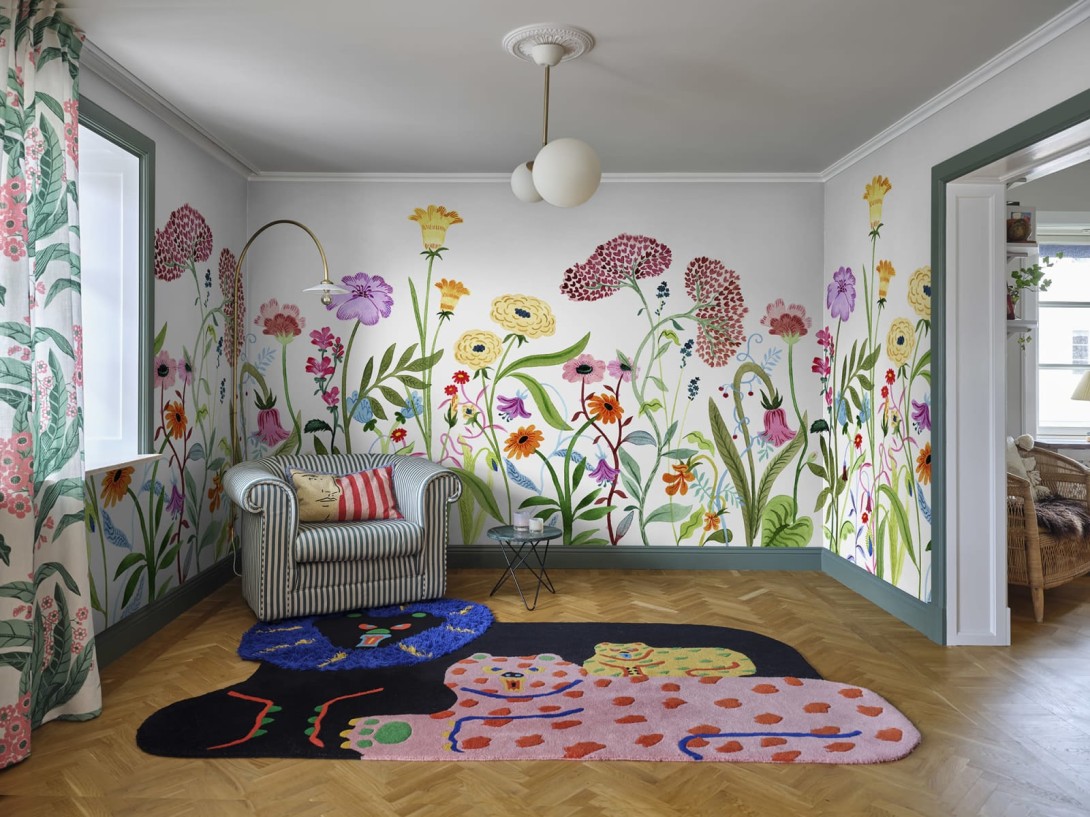 Rebel Walls R20607 Family Fun Summerfield Multi - mural dziecięcy w polne kwiaty