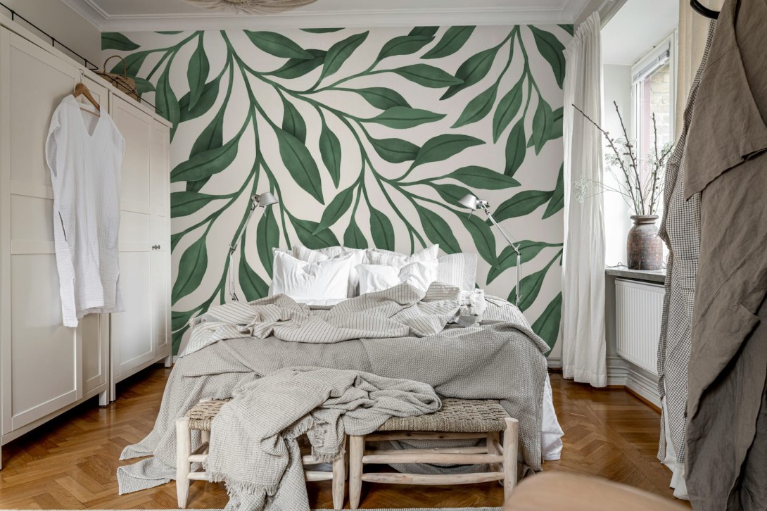 Rebel Walls R19999 Family Fun Funny Giant Leaves Green - mural w duże liście