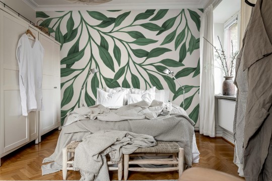 Rebel Walls R19999 Family Fun Funny Giant Leaves Green - mural w duże liście