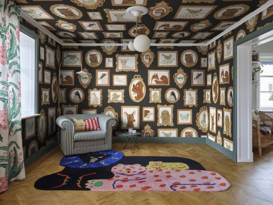 Rebel Walls R19986 Family Fun Pet Frames Black - mural dla dzieci w zwierzęta