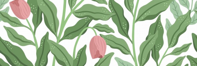 Rebel Walls R19962 Family Fun Cool Flora White & Pink - mural w duże liście