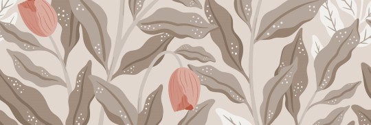 Rebel Walls R19964 Family Fun Cool Flora Beige & Pink - mural w duże liście