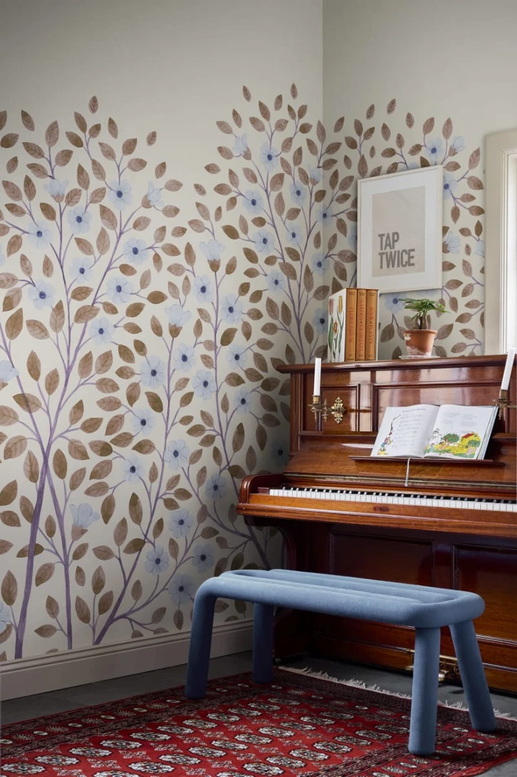 Rebel Walls R20007 Family Fun Blossom Tree Beige - mural dziecięcy w drzewa