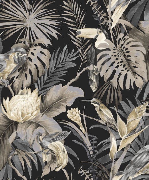 Cristiana Masi 22009 Amazzonia - tapeta w egzotyczne ptaki i rośliny