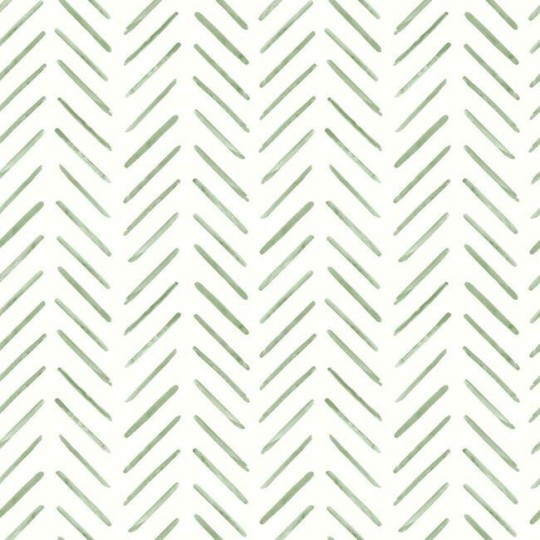 York CV4452 Water's Edge Resource Library Painted Herringbone Fern - tapeta w motyw jodełki