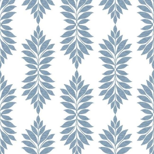 York CV4423 Water's Edge Resource Library Broadsands Botanica Chambray - tapeta w liście