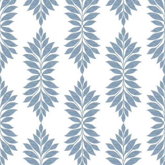 York CV4423 Water's Edge Resource Library Broadsands Botanica Chambray - tapeta w liście