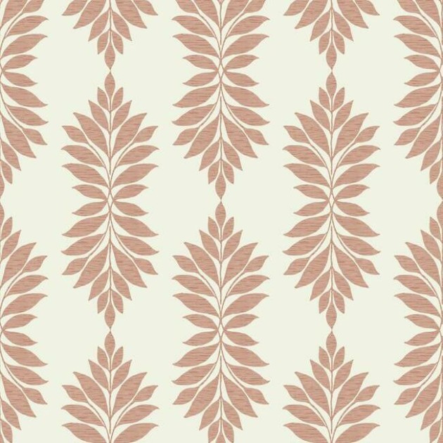 York CV4426 Water's Edge Resource Library Broadsands Botanica Coral/Sand - tapeta w liście