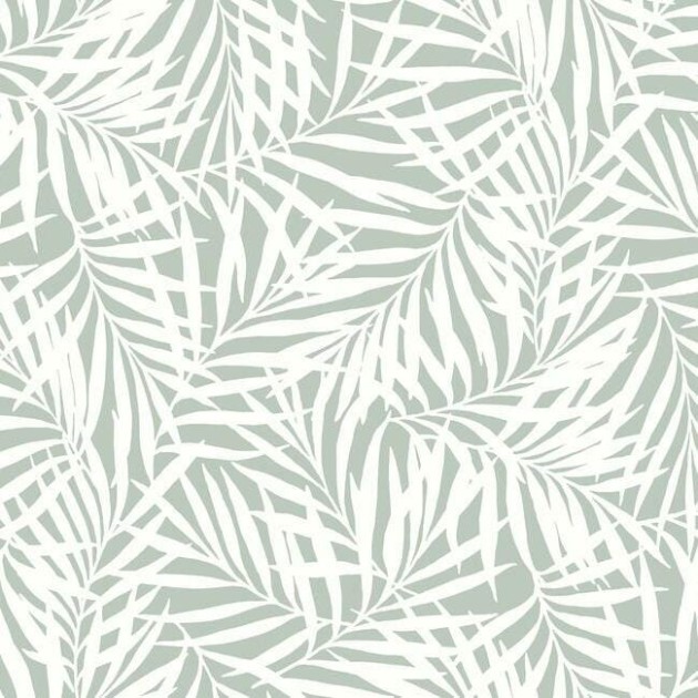 York CV4434 Water's Edge Resource Library Oahu Fronds Eucalyptus - tapeta w liście palm