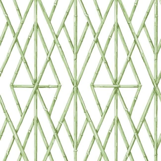 York CV4451 Water's Edge Resource Library Riviera Bamboo Trellis Fern - tapeta w geometryczny wzór imitujący bambusową kratownicę