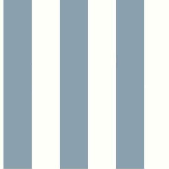 York CV4443 Water's Edge Resource Library Awning Stripe Chambray - tapeta w paski
