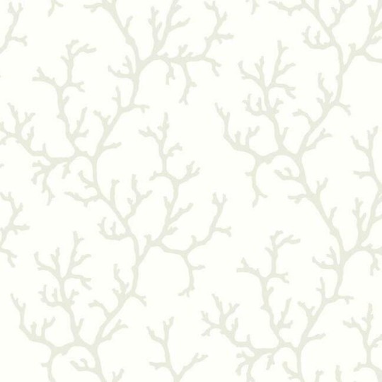 York CV4431 Water's Edge Resource Library Coral Island White - tapeta w koralowce