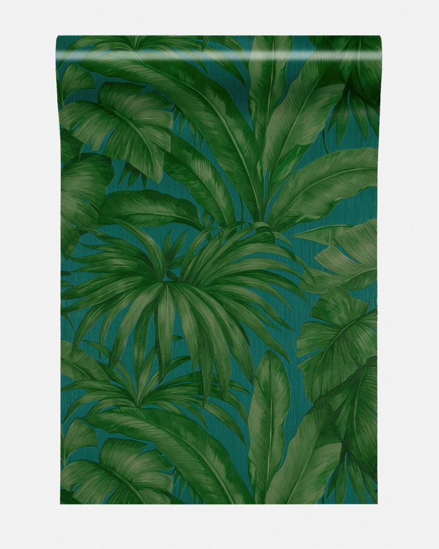 Versace WY96240R-W6 Jungle Green - tapeta w egzotyczne rośliny