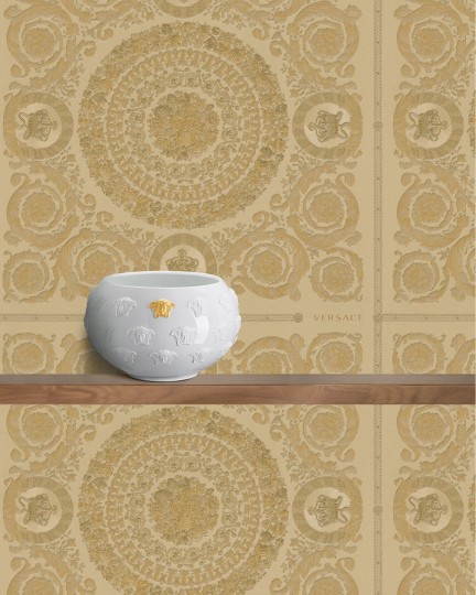 Versace WY37055-W4 Heritage Gold - tapeta w kwiaty w barokowym stylu