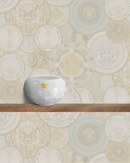 Versace WY34901-W2 Les Etoiles de la Mer White+Gold - tapeta inspirowane domem Versace