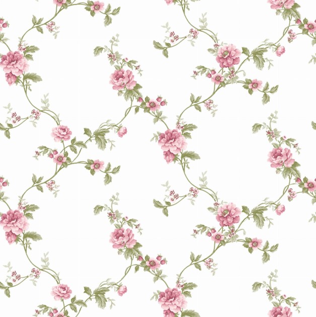 Cristiana Masi 84033 Blooming Garden II - tapeta w kwiatową kratkę