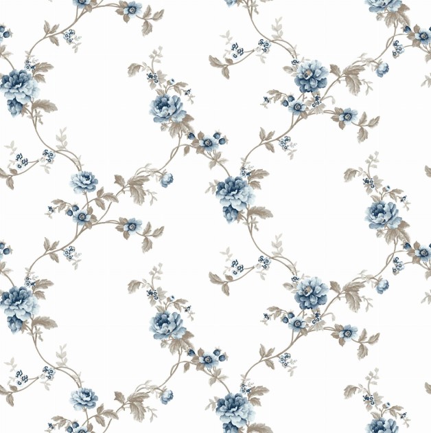 Cristiana Masi 84035 Blooming Garden II - tapeta w kwiatową kratkę
