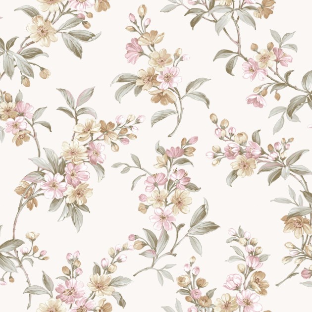 Cristiana Masi 84004 Blooming Garden II - tapeta w kwiaty i liście