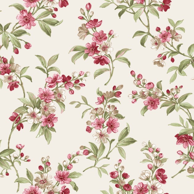 Cristiana Masi 84005 Blooming Garden II - tapeta w kwiaty i liście
