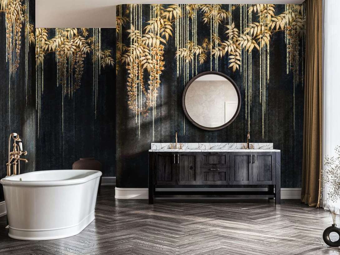 Wallcraft 940 31 2402 2024 Aurum - mural w motyw roślinny