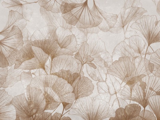 Wallcraft 950 32 2402 2024 Ignis - mural w liście miłorzębu japońskiego