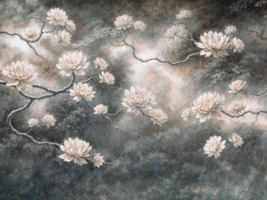 Wallcraft 955 32 2402 2024 Lumen - mural w kwiaty i motyw lasu