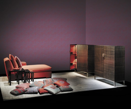 Armani Casa 9324 Graphic Elements 1 Towada - tapeta w subtelne heksagony z metalicznym efektem