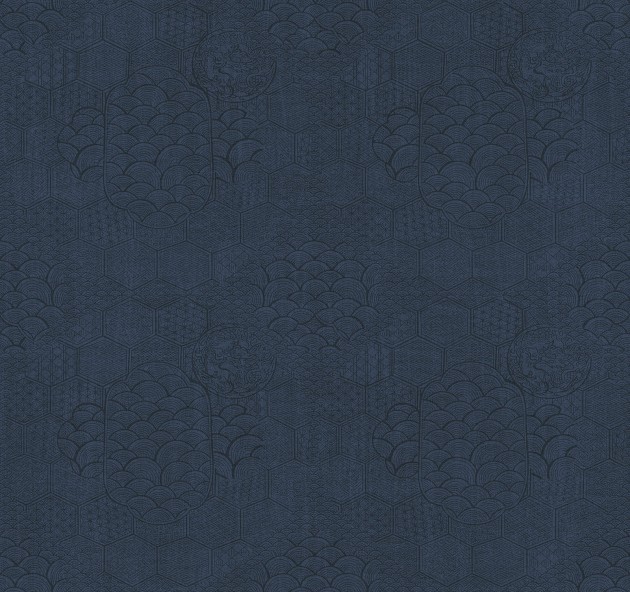 Armani Casa 9326 Graphic Elements 1 Towada - tapeta w subtelne heksagony z metalicznym efektem
