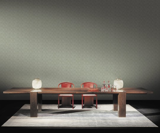 Armani Casa 9310 Graphic Elements 1 Niagara - tapeta w subtelną jodełkę z Fil Pose