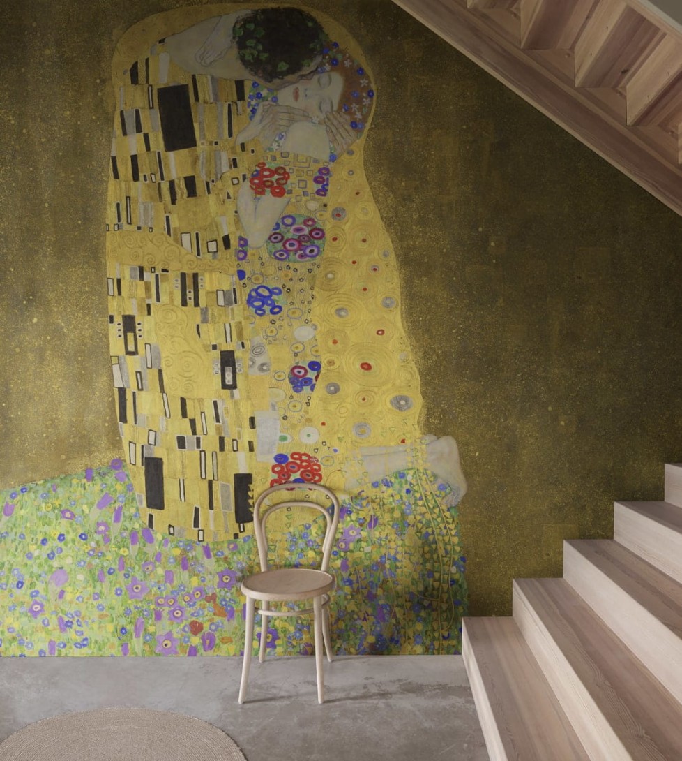 Rebel Walls R20548 First Rebels The Kiss Repeatable - mural w obraz Pocałunek Klimta