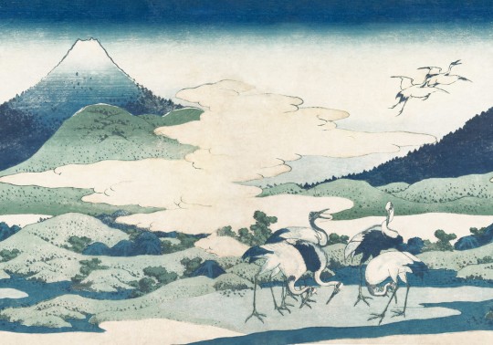 Rebel Walls R20533 First Rebels Umezawa Manor in Sagami Province Repeatable - mural w japoński krajobraz inspirowany dziełem Hokusai