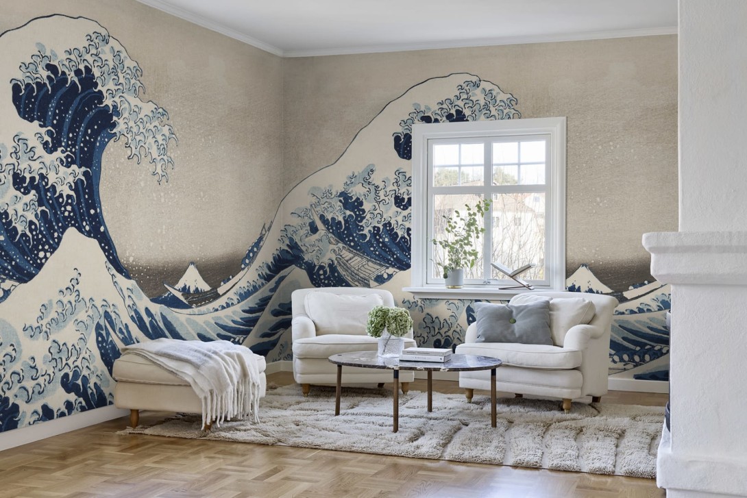 Rebel Walls R20529 First Rebels Under the Wave off Kanagawa Repeatable - mural w obraz Wielka Fala w Kanagawie