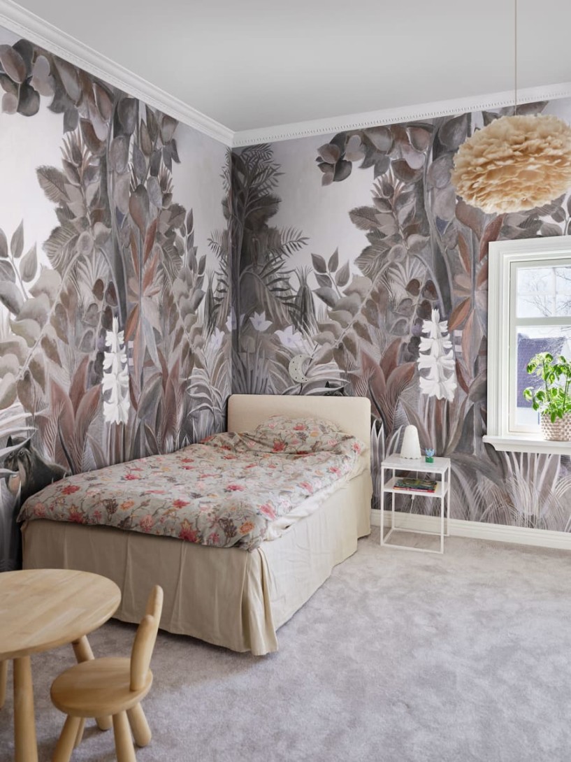 Rebel Walls R20576 First Rebels The Equatorial Jungle Soft - mural w egzotyczne rośliny inspirowany dziełem Rousseau