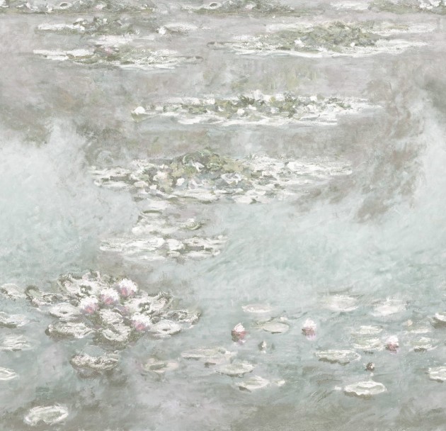 Rebel Walls R20571 First Rebels Water Lilies Monet Soft - mural w lilie wodne wzorowane na obrazach Claude’a Moneta