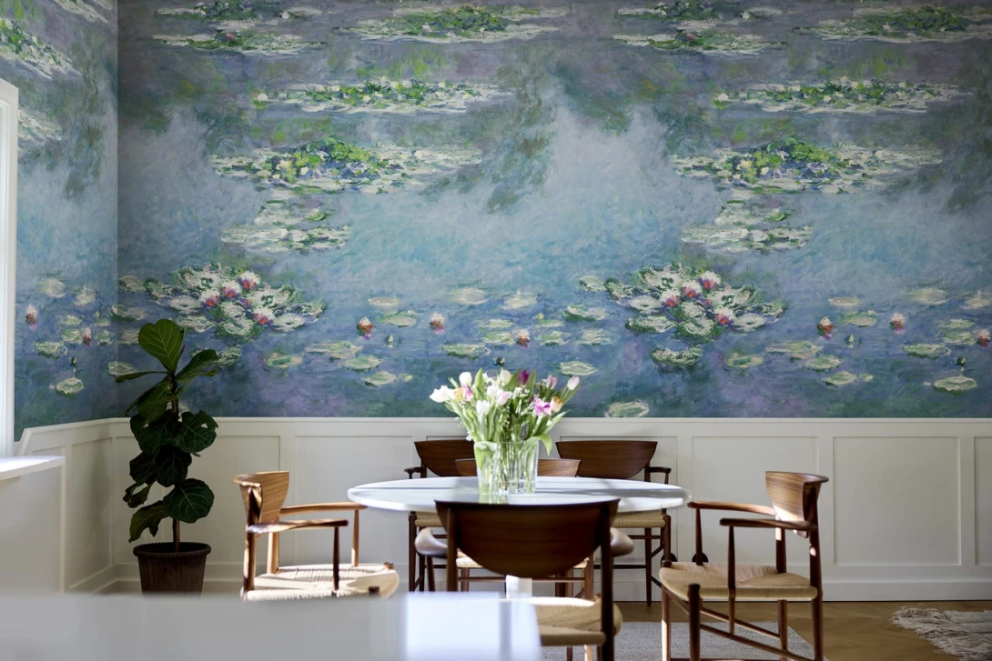 Rebel Walls R20570 First Rebels Water Lilies Monet by Claude Monet - mural w lilie wodne wzorowane na obrazach Claude’a Moneta