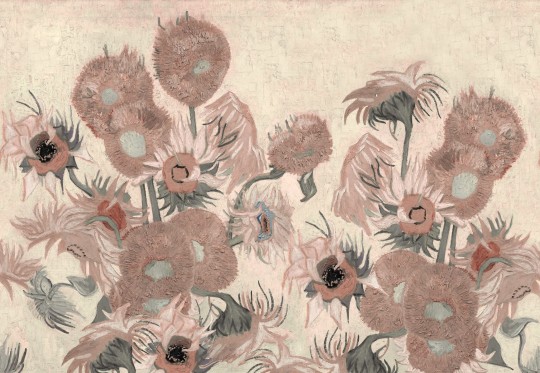 Rebel Walls R20559 First Rebels Sunflowers Repeatable Soft - mural w słoneczniki Vincenta van Gogha