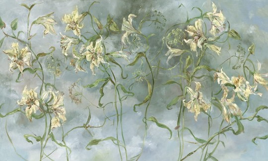 Wonderwall 35 0318 08 Lumina - mural w kwiaty i niebo