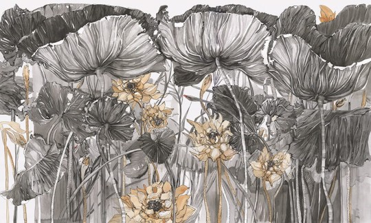 Wonderwall 35 0311 01 Nostro - mural w kwiaty