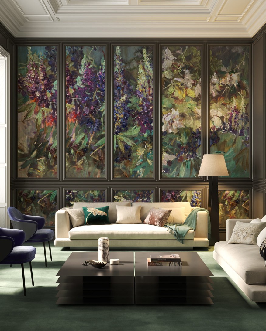 Wonderwall 35 0329 03 Serenade - mural w kwiaty