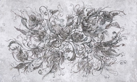 Wonderwall 35 0312 00 Spello - mural w kwiaty