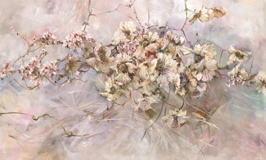 Wonderwall 35 0313 02 Hanami - mural w kwiaty