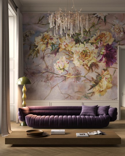 Wonderwall 35 0314 03 Charlotte - mural w kwiaty