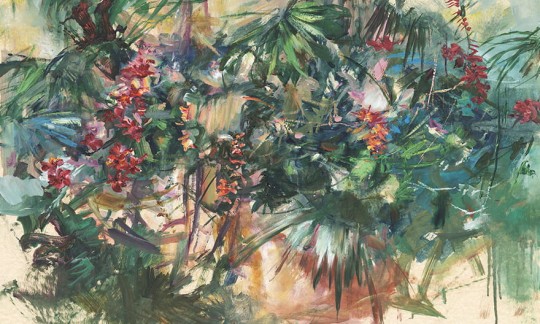 Wonderwall 35 0574 08 Rivera - mural w artystyczne kwiaty